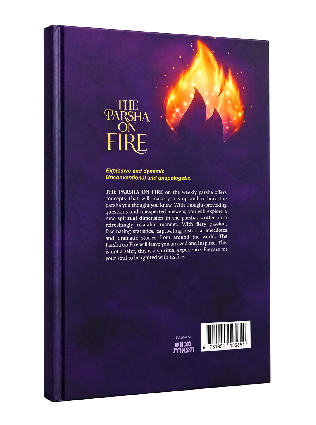 Back cover of The Parsha On Fire